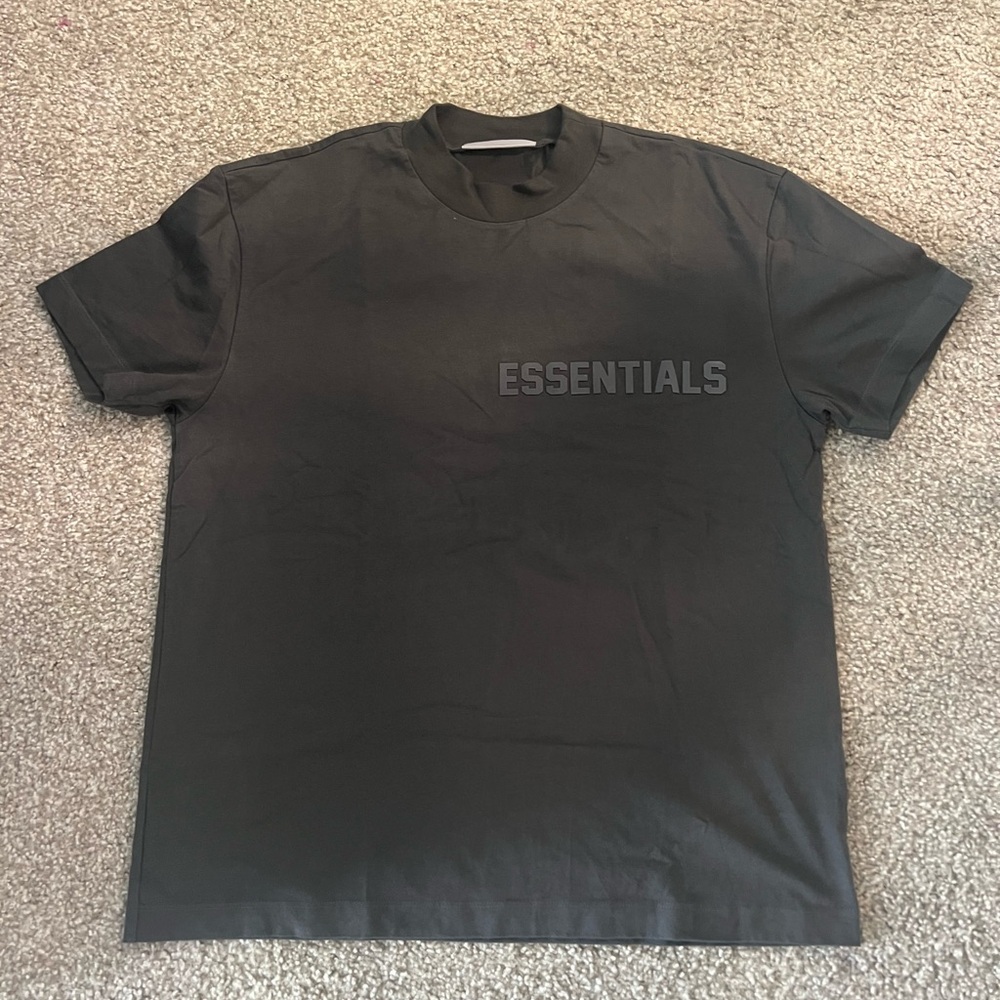 Fear of God Essentials Off Black T-Shirt
